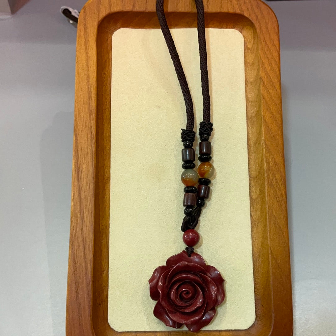硃砂玫瑰頸鍊